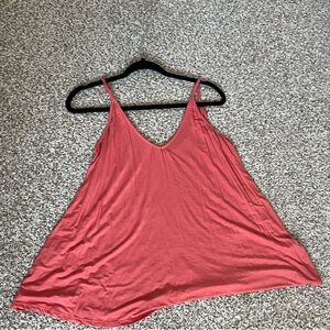 Women's Coral Sleeveless Top
